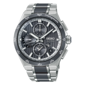 Seiko Astron HAB007 gray dial GPS Solar chronograph titanium watch