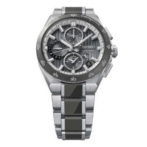 Seiko Astron HAB007 gray dial GPS Solar chronograph titanium watch