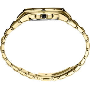 Seiko SSC700 Coutura men's solar chronograph watch with black dial and gold-tone stainless steel bracelet.